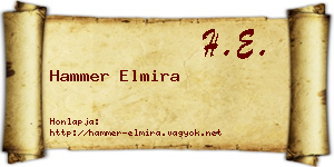 Hammer Elmira névjegykártya